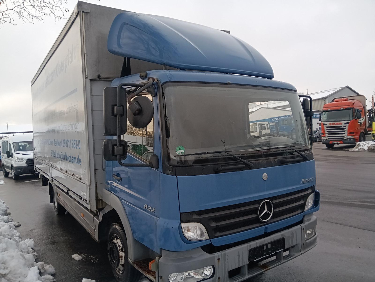 Mercedes-Benz Atego2 822 4x2L Klima, Luftgef.,AHK,Spoiler,LBW - Curtainsider truck: picture 2 Mercedes-Benz Atego2 822 4x2L Klima, Luftgef.,AHK,Spoiler,LBW - Curtainsider truck: picture 2