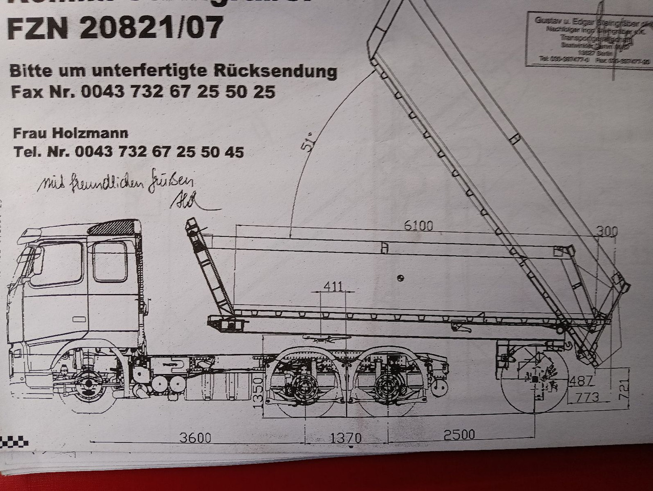 PRIMETZHOFER 1-A Lenksattel AluKippmu 4,25t 17m3 - Tipper semi-trailer: picture 3 PRIMETZHOFER 1-A Lenksattel AluKippmu 4,25t 17m3 - Tipper semi-trailer: picture 3