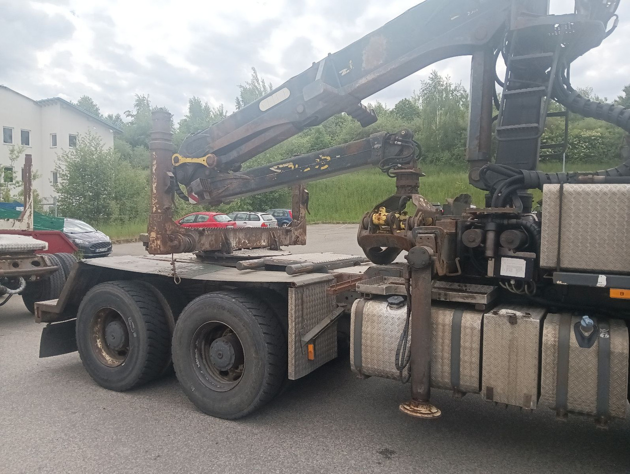 Palfinger EPSILON E250L82 Langholzkran+GLOGGER Aufbau+Anhä - Logging truck, Crane truck: picture 2 Palfinger EPSILON E250L82 Langholzkran+GLOGGER Aufbau+Anhä - Logging truck, Crane truck: picture 2