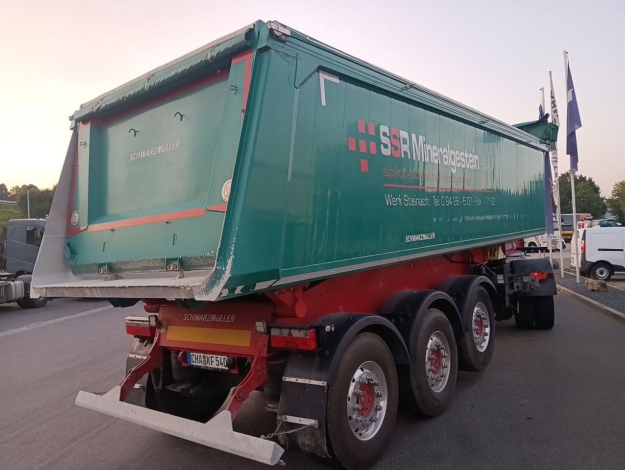 Schwarzmüller 3-A Alumulde ALCOA 27m3 SAF Lift 5,4t el.Verdeck - Tipper semi-trailer: picture 2 Schwarzmüller 3-A Alumulde ALCOA 27m3 SAF Lift 5,4t el.Verdeck - Tipper semi-trailer: picture 2