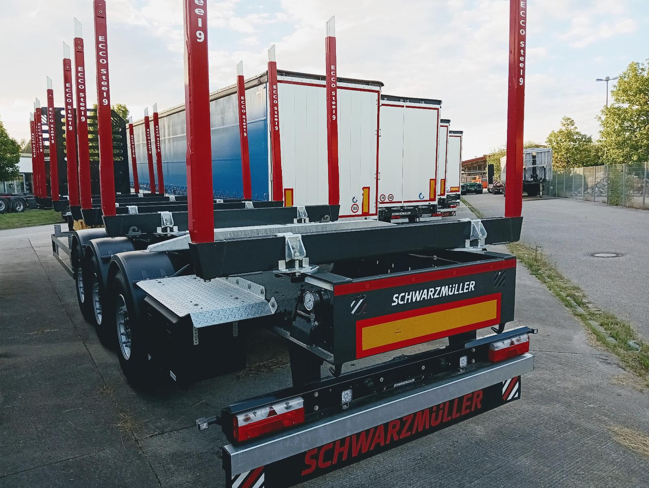 Schwarzmüller 3-A Rungensattel 8xRungSchemel 5800kg NEU sofort Schwarzmüller 3-A Rungensattel 8xRungSchemel 5800kg NEU sofort - Logging semi-trailer: picture 5 Schwarzmüller 3-A Rungensattel 8xRungSchemel 5800kg NEU sofort Schwarzmüller 3-A Rungensattel 8xRungSchemel 5800kg NEU sofort - Logging semi-trailer: picture 5
