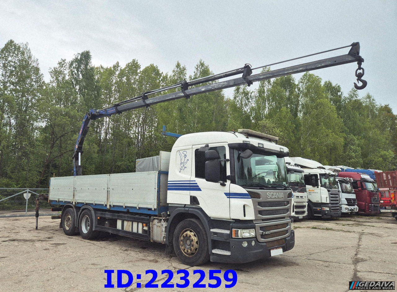 SCANIA P450 6x2 Steering axle Euro6 + PM 13.5SP - Dropside/ Flatbed truck: picture 4 SCANIA P450 6x2 Steering axle Euro6 + PM 13.5SP - Dropside/ Flatbed truck: picture 4