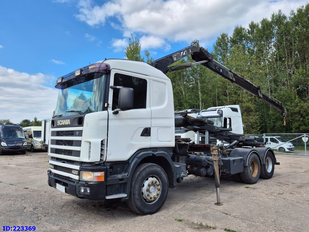 SCANIA R124 420 + Crane HIAB 140AW - Tipper: picture 1 SCANIA R124 420 + Crane HIAB 140AW - Tipper: picture 1