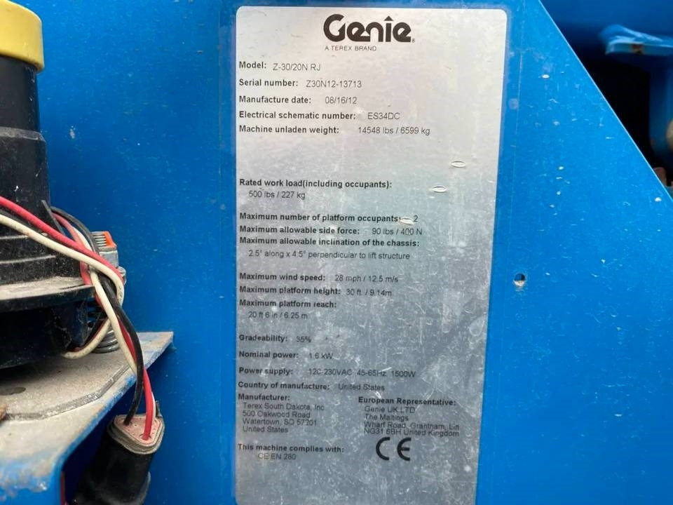 Genie Z 30/20 N RJ - Articulated boom: picture 4 Genie Z 30/20 N RJ - Articulated boom: picture 4