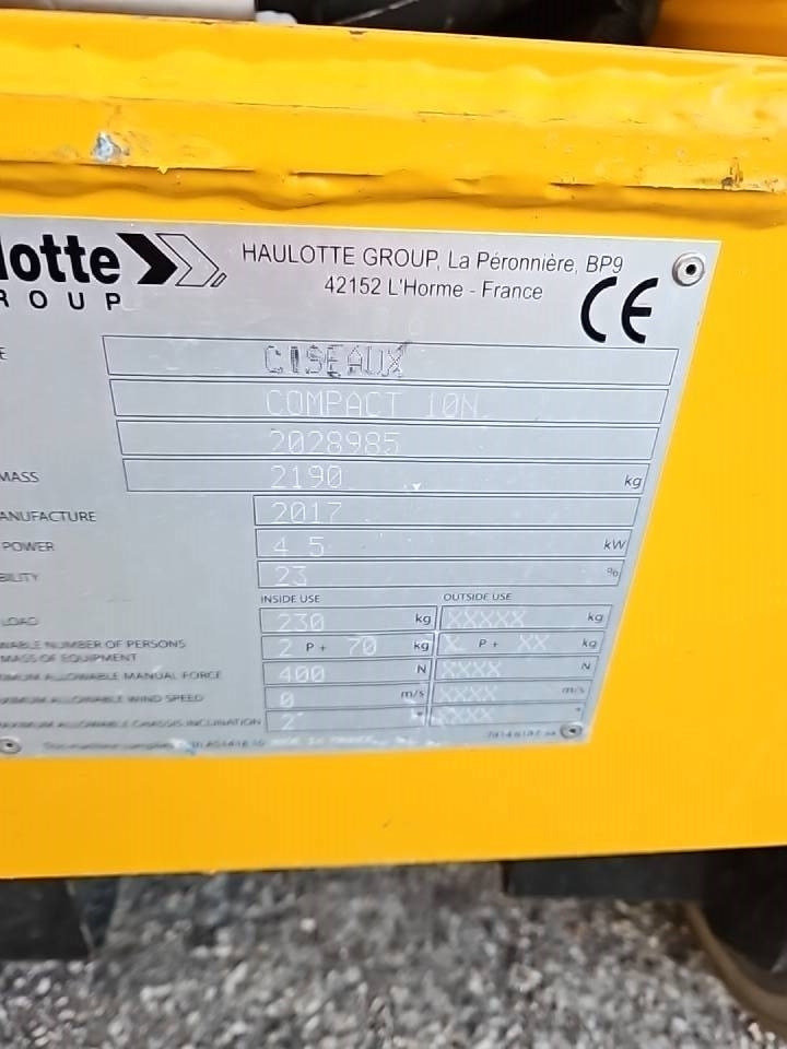 Haulotte Compact 10 N  - Scissor lift: picture 5 Haulotte Compact 10 N  - Scissor lift: picture 5