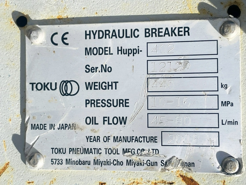 Huppi 402 (4063) - Hydraulic hammer: picture 3 Huppi 402 (4063) - Hydraulic hammer: picture 3