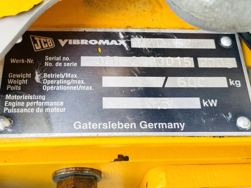 JCB Vibromax Duplex VMD 62 (1244) - Mini roller: picture 3 JCB Vibromax Duplex VMD 62 (1244) - Mini roller: picture 3