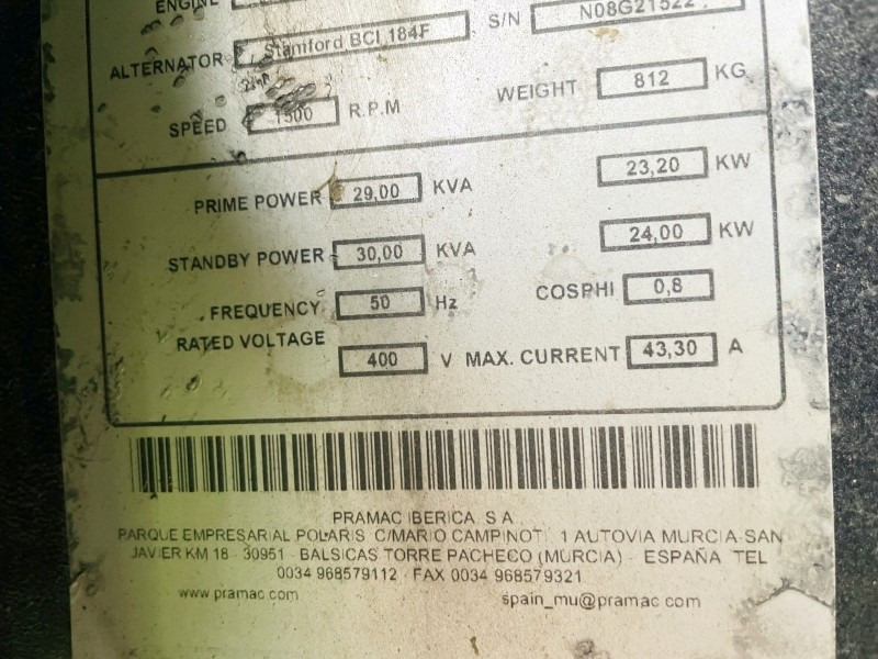 Pramac GSL30 (3871) - Generator set: picture 4 Pramac GSL30 (3871) - Generator set: picture 4