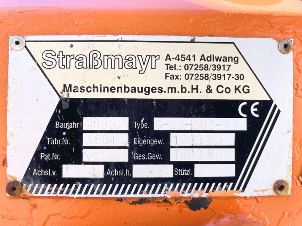 Strassmayr S-25-500G (4055) - Asphalt distributor: picture 4 Strassmayr S-25-500G (4055) - Asphalt distributor: picture 4