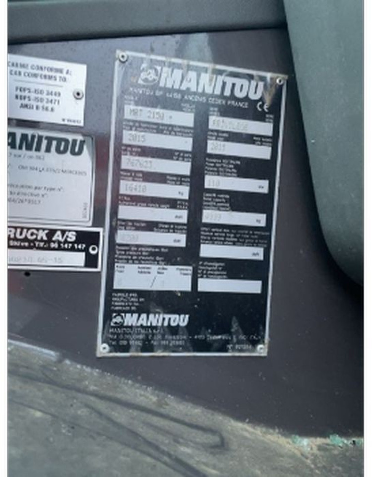 Manitou MRT2150 P+ - Telescopic handler: picture 5 Manitou MRT2150 P+ - Telescopic handler: picture 5