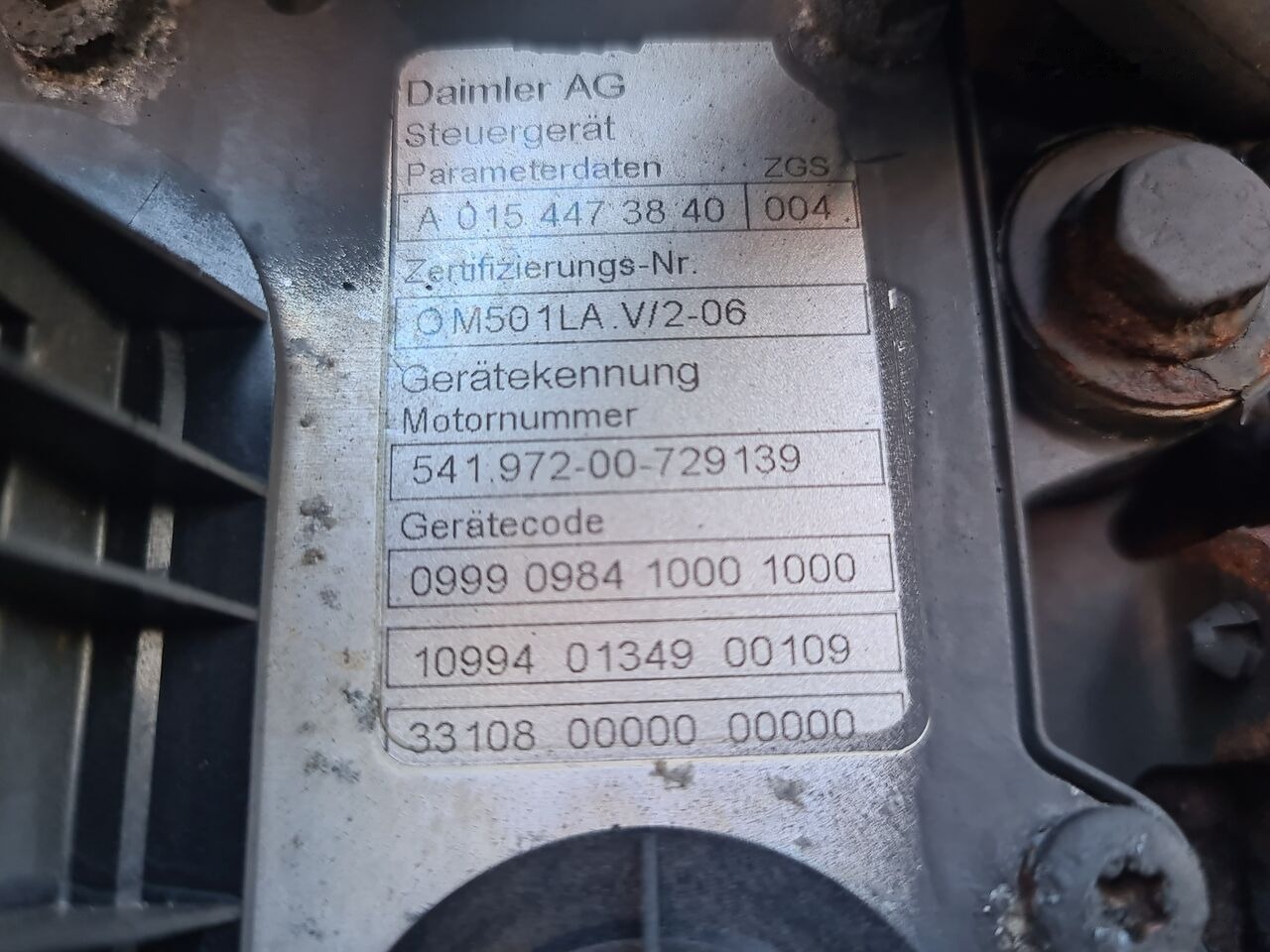Mercedes-Benz ACTROS MP2 MP3 EURO5 Mercedes-Benz OM501LA V6 A0154473840 EURO5 - Engine for Truck: picture 4 Mercedes-Benz ACTROS MP2 MP3 EURO5 Mercedes-Benz OM501LA V6 A0154473840 EURO5 - Engine for Truck: picture 4