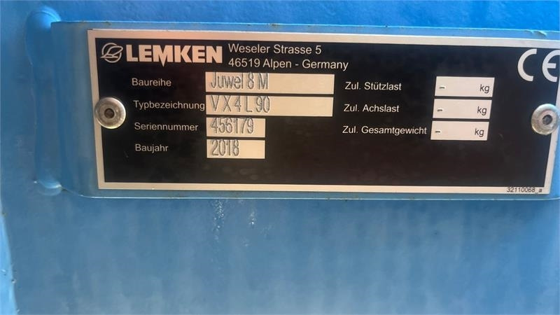 Lemken Juwel 8M VX4L90 MEGET VELHOLDT plov som ikke har k - Plow: picture 5 Lemken Juwel 8M VX4L90 MEGET VELHOLDT plov som ikke har k - Plow: picture 5