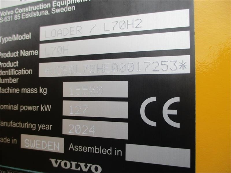 Volvo L 70 H H2 BEMÆRK MED GARANTI FRA VOLVO FREM TIL DE - Wheel loader: picture 2 Volvo L 70 H H2 BEMÆRK MED GARANTI FRA VOLVO FREM TIL DE - Wheel loader: picture 2