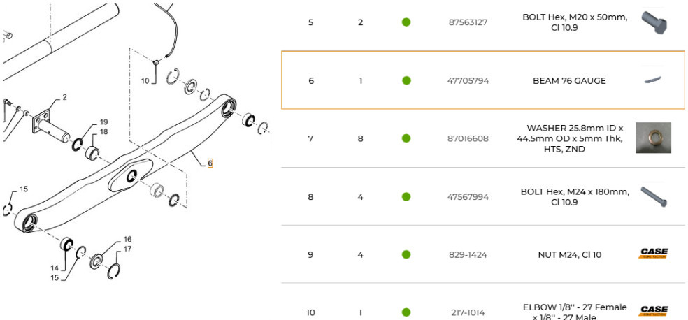 Case 47705794 - Undercarriage parts for Construction machinery: picture 1 Case 47705794 - Undercarriage parts for Construction machinery: picture 1