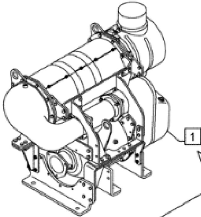 Case 48011613 - Muffler for Construction machinery: picture 1 Case 48011613 - Muffler for Construction machinery: picture 1