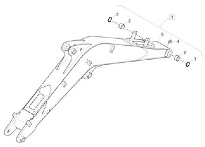 Case 61MJ-10004CA - 61MJ10004CA - Boom for Construction machinery: picture 1 Case 61MJ-10004CA - 61MJ10004CA - Boom for Construction machinery: picture 1