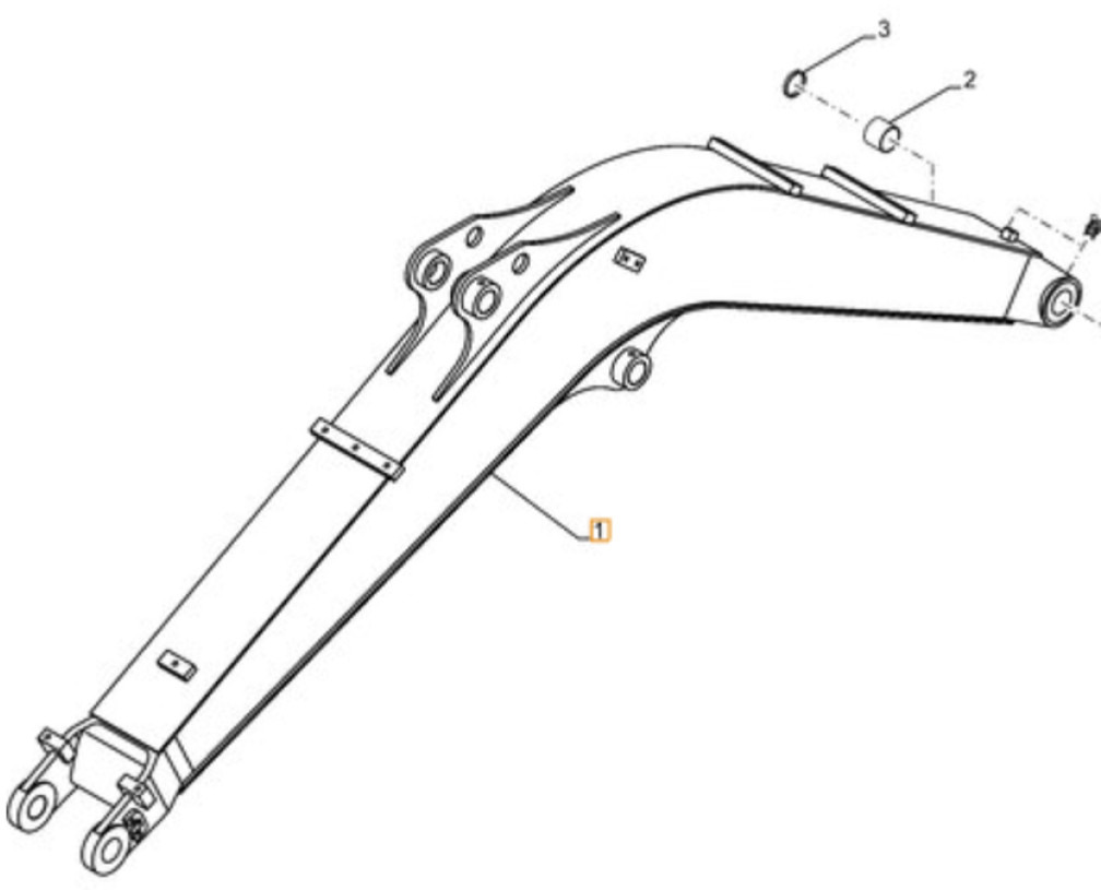 Case 63MH15001CA - 63MH-15001CA - Boom for Construction machinery: picture 1 Case 63MH15001CA - 63MH-15001CA - Boom for Construction machinery: picture 1