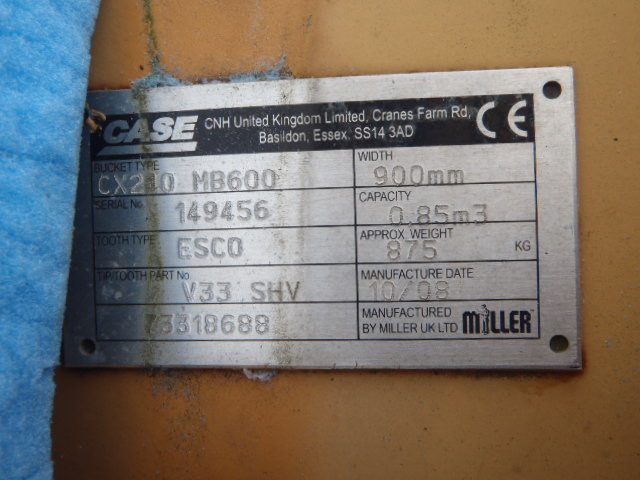 Case 73318688 - Bucket for Construction machinery: picture 1 Case 73318688 - Bucket for Construction machinery: picture 1