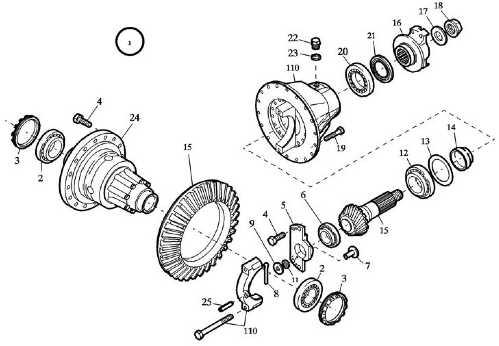 Case 87738484 - Differential gear for Agricultural machinery: picture 1 Case 87738484 - Differential gear for Agricultural machinery: picture 1