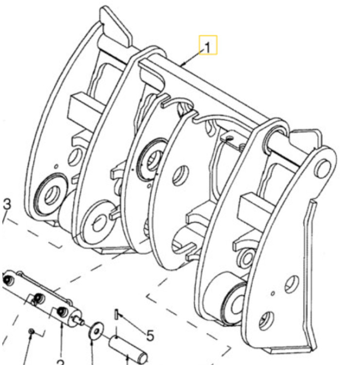 Case 87741072 - Quick coupler for Construction machinery: picture 1 Case 87741072 - Quick coupler for Construction machinery: picture 1