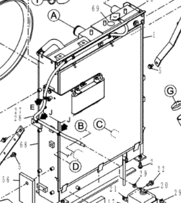 Case KNH11000 - KNH11002 - Cooling system for Construction machinery: picture 1 Case KNH11000 - KNH11002 - Cooling system for Construction machinery: picture 1