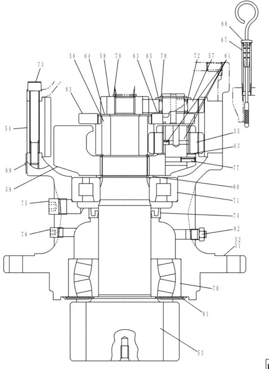 Case LN003340 - Swing motor for Construction machinery: picture 1 Case LN003340 - Swing motor for Construction machinery: picture 1