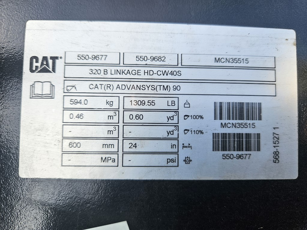 Caterpillar 5509677 - Excavator bucket: picture 1 Caterpillar 5509677 - Excavator bucket: picture 1