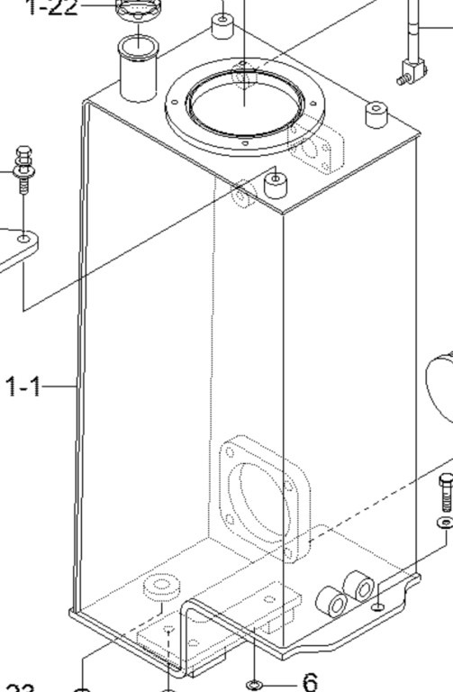 New Holland 31MH-01015YL - Hydraulic tank for Construction machinery: picture 1 New Holland 31MH-01015YL - Hydraulic tank for Construction machinery: picture 1