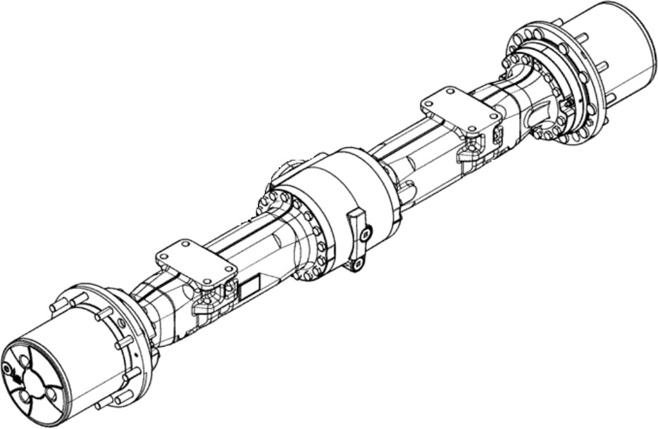 New Holland 84285793 - 4472048230 - Rear axle for Construction machinery: picture 1 New Holland 84285793 - 4472048230 - Rear axle for Construction machinery: picture 1