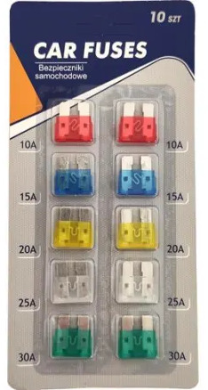 New Automotive tool BLADE FUSE SET 10 PCS: picture 1