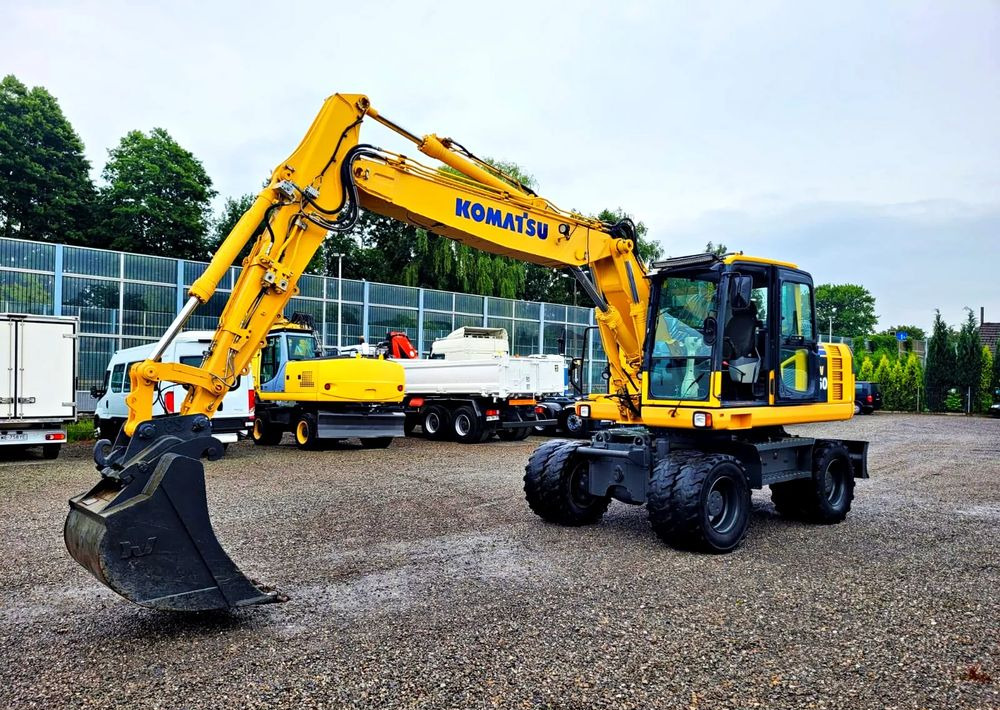 Komatsu PW 160 - 8 Wysięgnik dwuczęściowy, 3 ramiona - Wheel excavator: picture 1 Komatsu PW 160 - 8 Wysięgnik dwuczęściowy, 3 ramiona - Wheel excavator: picture 1
