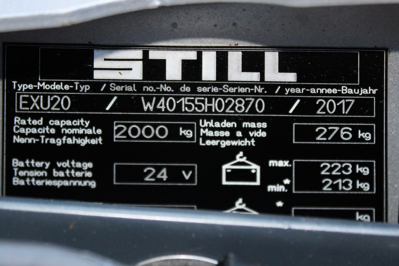 Pallet truck Still EXU 20: picture 7