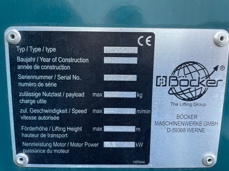 Böcker AHK 30/1400 - All terrain crane: picture 3 Böcker AHK 30/1400 - All terrain crane: picture 3