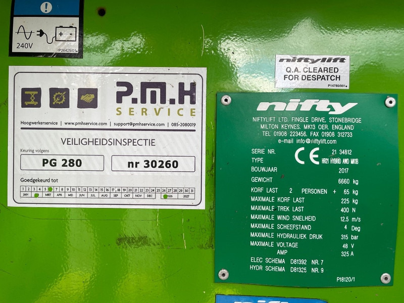 Niftylift HR 21 HYBRID - Articulated boom: picture 3 Niftylift HR 21 HYBRID - Articulated boom: picture 3