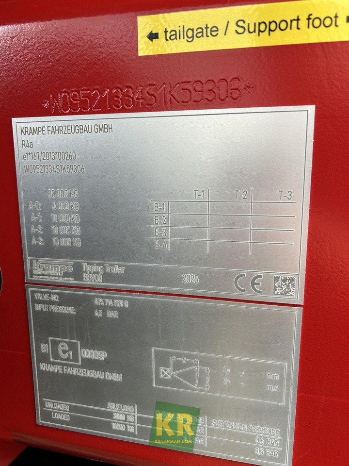 New Farm tipping trailer/ Dumper BIG BODY 900 Krampe: picture 12 New Farm tipping trailer/ Dumper BIG BODY 900 Krampe: picture 12