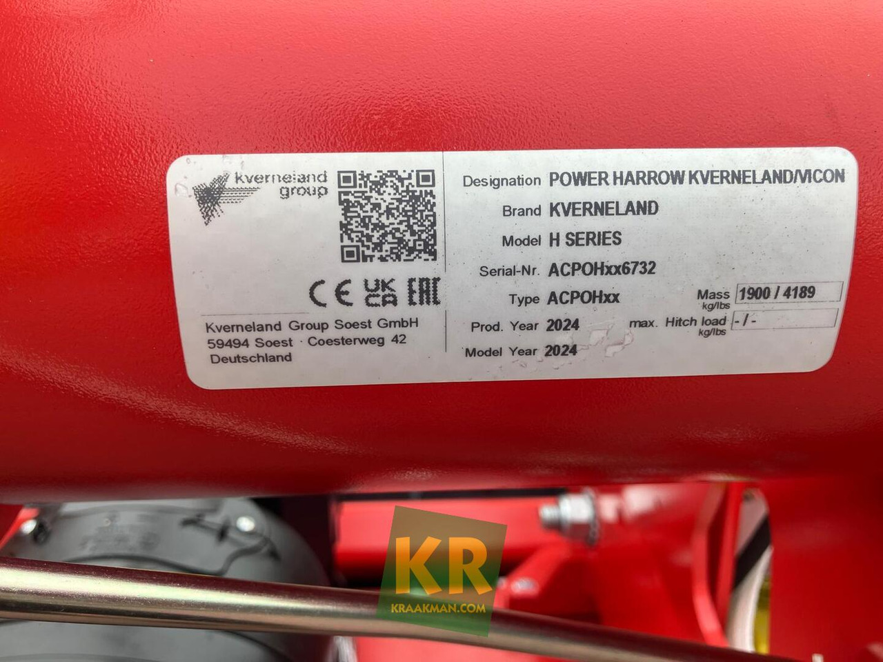 H serie Kverneland  - Harrow: picture 5 H serie Kverneland  - Harrow: picture 5