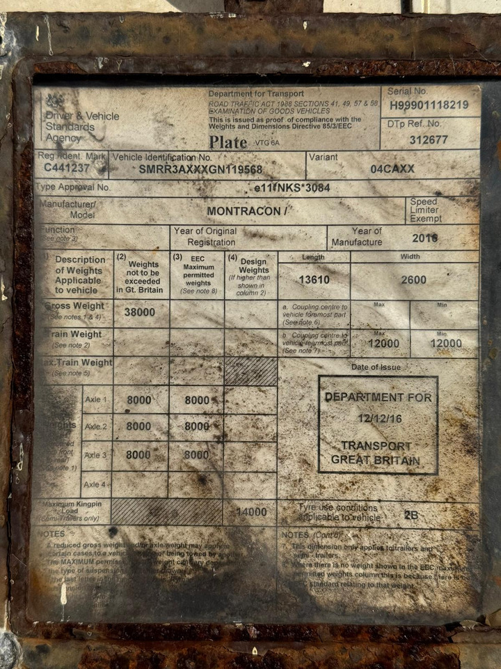 Refrigerator semi-trailer Montracon 2016 SLXe 200 – CML458: picture 9 Refrigerator semi-trailer Montracon 2016 SLXe 200 – CML458: picture 9