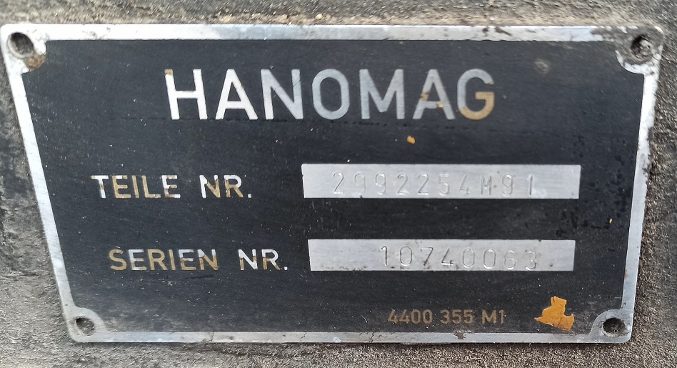 HANOMAG ENGINE PARTS 299 2254 M91 10740063 4400 355 M1 - Engine and parts for Other machinery: picture 1 HANOMAG ENGINE PARTS 299 2254 M91 10740063 4400 355 M1 - Engine and parts for Other machinery: picture 1