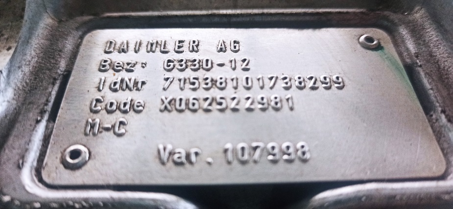 MERCEDES-BENZ G330-12 ACTROS - Gearbox and parts for Truck: picture 4 MERCEDES-BENZ G330-12 ACTROS - Gearbox and parts for Truck: picture 4