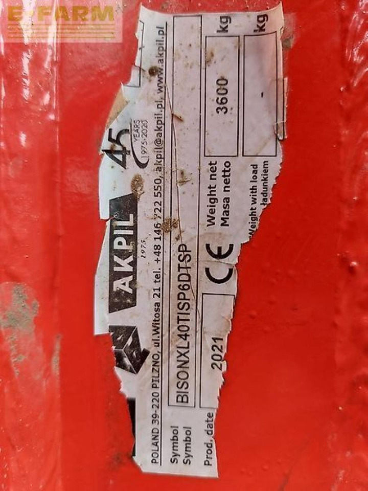 Disc harrow Akpil bison xl40: picture 9 Disc harrow Akpil bison xl40: picture 9