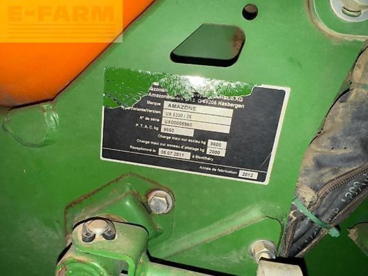 Trailed sprayer Amazone ux5200: picture 8