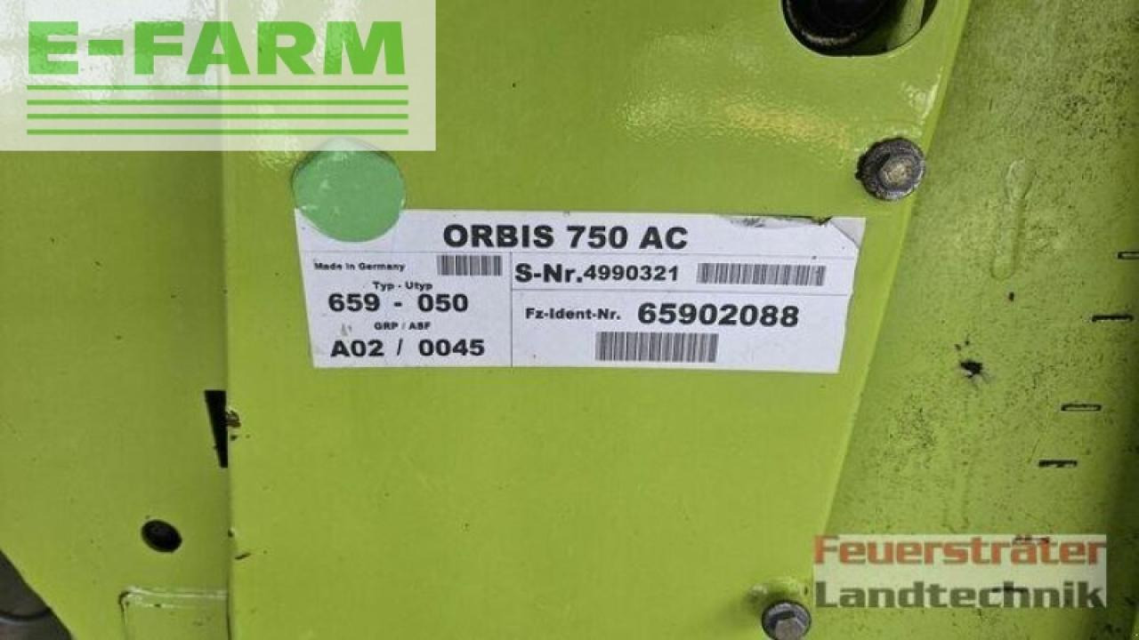 Forage harvester attachment CLAAS orbis 750: picture 9