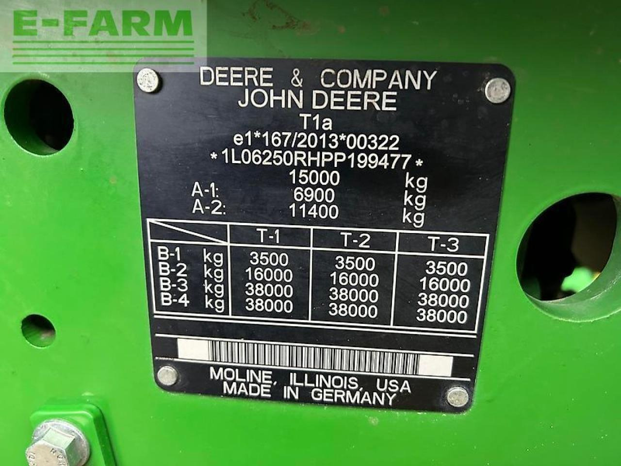 John Deere 6r 250 - Farm tractor: picture 3 John Deere 6r 250 - Farm tractor: picture 3