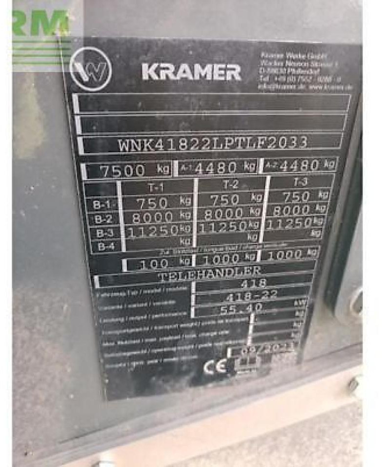 Kramer kt276 - Telescopic handler: picture 5 Kramer kt276 - Telescopic handler: picture 5