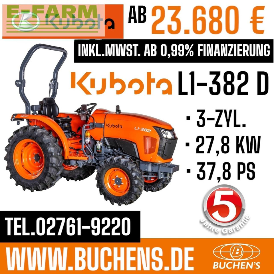 Kubota L1-382d - Farm tractor: picture 1 Kubota L1-382d - Farm tractor: picture 1