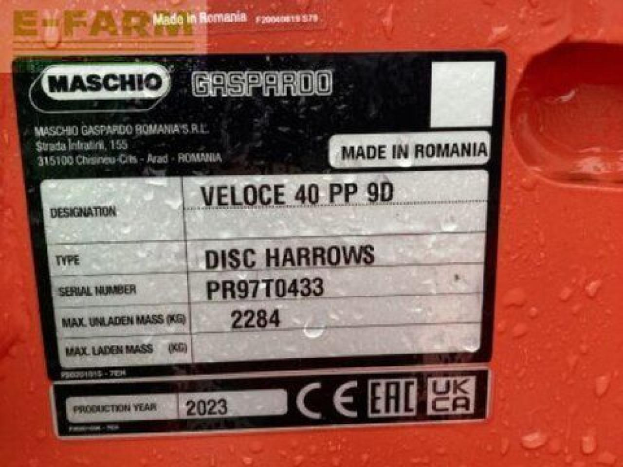 Disc harrow Maschio veloce 400 dr: picture 7 Disc harrow Maschio veloce 400 dr: picture 7