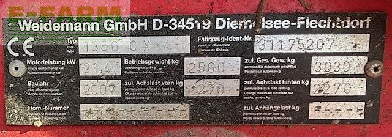 Weidemann 1350 cx45 - Mini excavator: picture 5 Weidemann 1350 cx45 - Mini excavator: picture 5