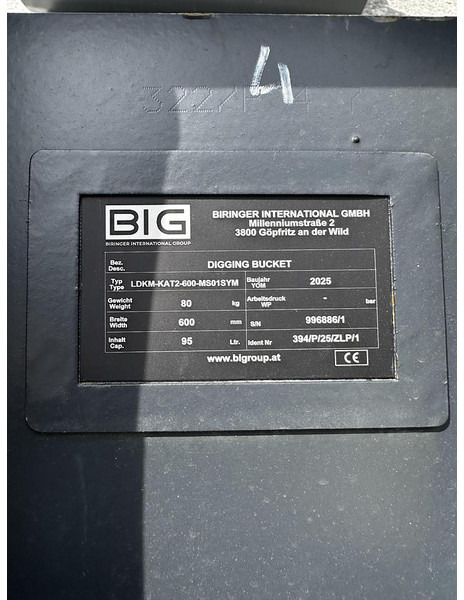 Big Tieflöffel 60cm mit MS01 Symblock Aufnahme - Bucket: picture 5 Big Tieflöffel 60cm mit MS01 Symblock Aufnahme - Bucket: picture 5