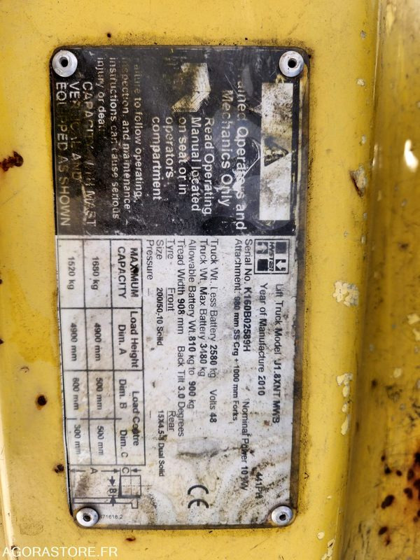 Chariot Hyster J1.8XNT - Construction equipment: picture 4 Chariot Hyster J1.8XNT - Construction equipment: picture 4