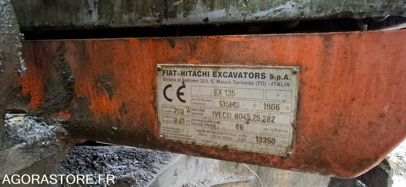 PELLE A CHENILLES FIAT HITACHI EX135 2002 10400 HEURES - Excavator: picture 5 PELLE A CHENILLES FIAT HITACHI EX135 2002 10400 HEURES - Excavator: picture 5